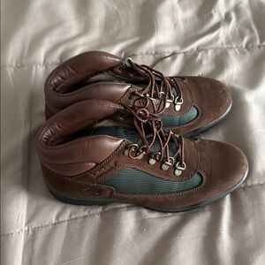 Timberland Brown and Green Men's Boots